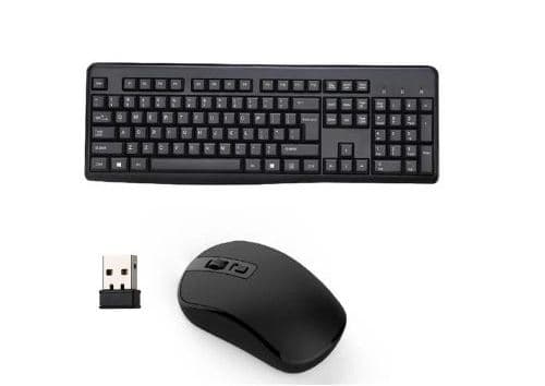 Buy Leaderhub KM723 2.4GHz Gaming Office Wireless Keyboard and Mouse Combo For Laptop,Smart TV and Monitor,Mac OS-Black in Kenya